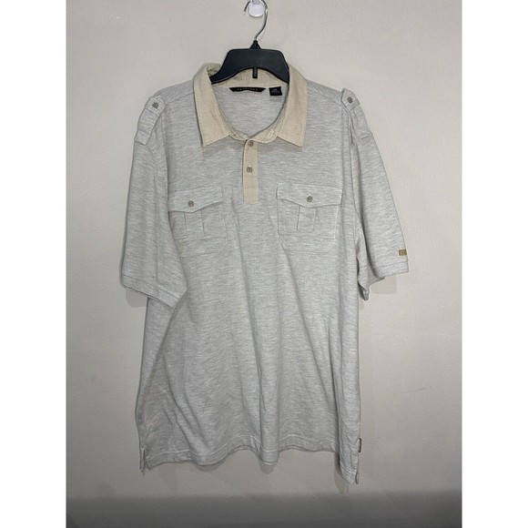 Sean John Beige Double Pocket Polo Men’s 3XL - Picture 1 of 9